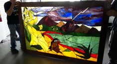 Paints with Glass Shards