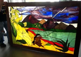 Paints with Glass Shards