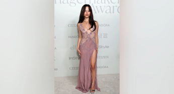 Jenna Ortega Turns Heads! ‘Wednesday’ Star Dazzles in Bold Purple Gown with Daring Thigh-High Slit at Awards Show!