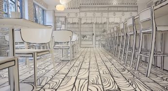 Step Inside a Drawing! This Lower Manhattan Eatery Feels Like Living in a Sketch!