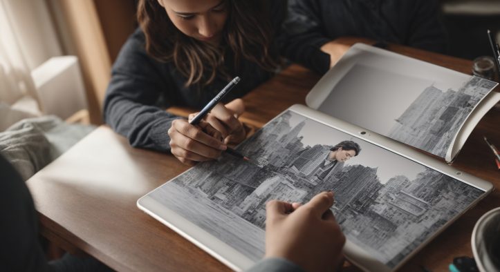 Blending Traditional Sketching With Digital Tools: Enhancing Artistic Creativity