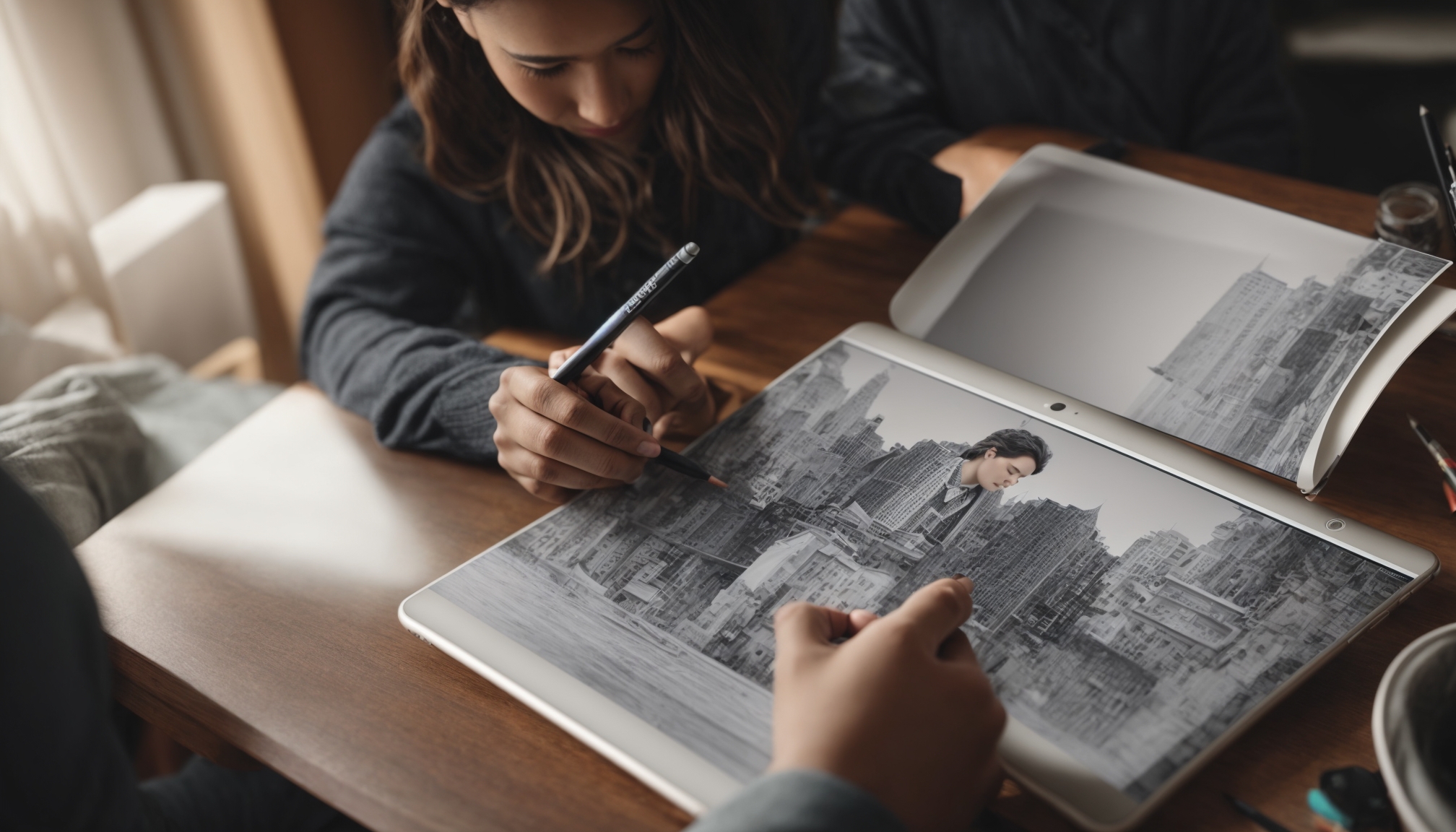 Blending Traditional Sketching With Digital Tools: Enhancing Artistic Creativity
